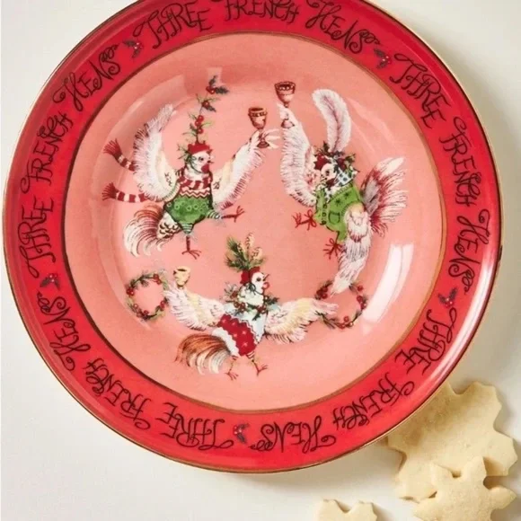 Taychamaythakool xAnthropologie Twelve Days of Christmas 12 Dessert Plates - Picture 12 of 13